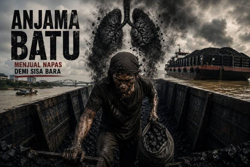 ANJAMA BATU: Menjual Napas demi Sisa Bara, Tanpa Jaring Pengaman