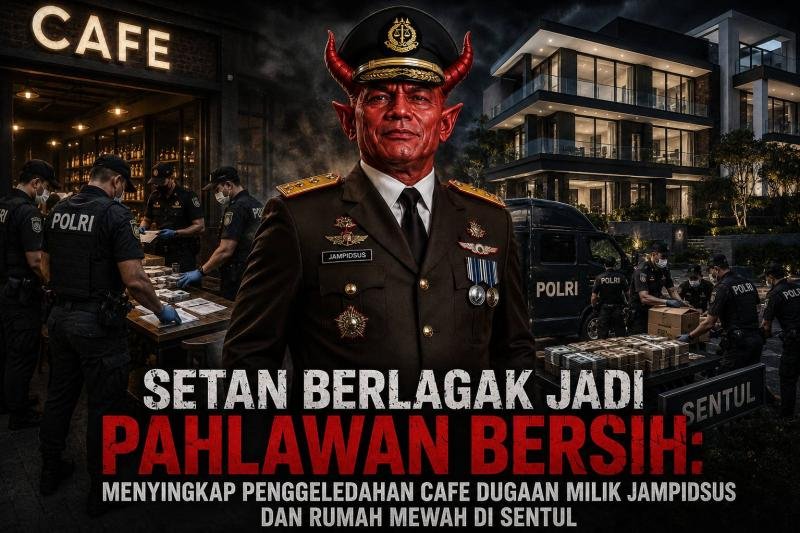 Setan Berlagak Jadi Pahlawan Bersih: Menyingkap Penggeledahan Cafe Dugaan Milik Jampidsus dan Rumah Mewah di Sentul