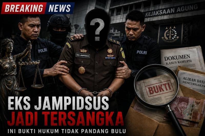 BREAKING NEWS: EKS JAMPIDSUS JADI TERSANGKA: INI BUKTI HUKUM TIDAK PANDANG BULU